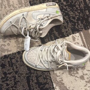 Stylish Beige High-Top Sneakers